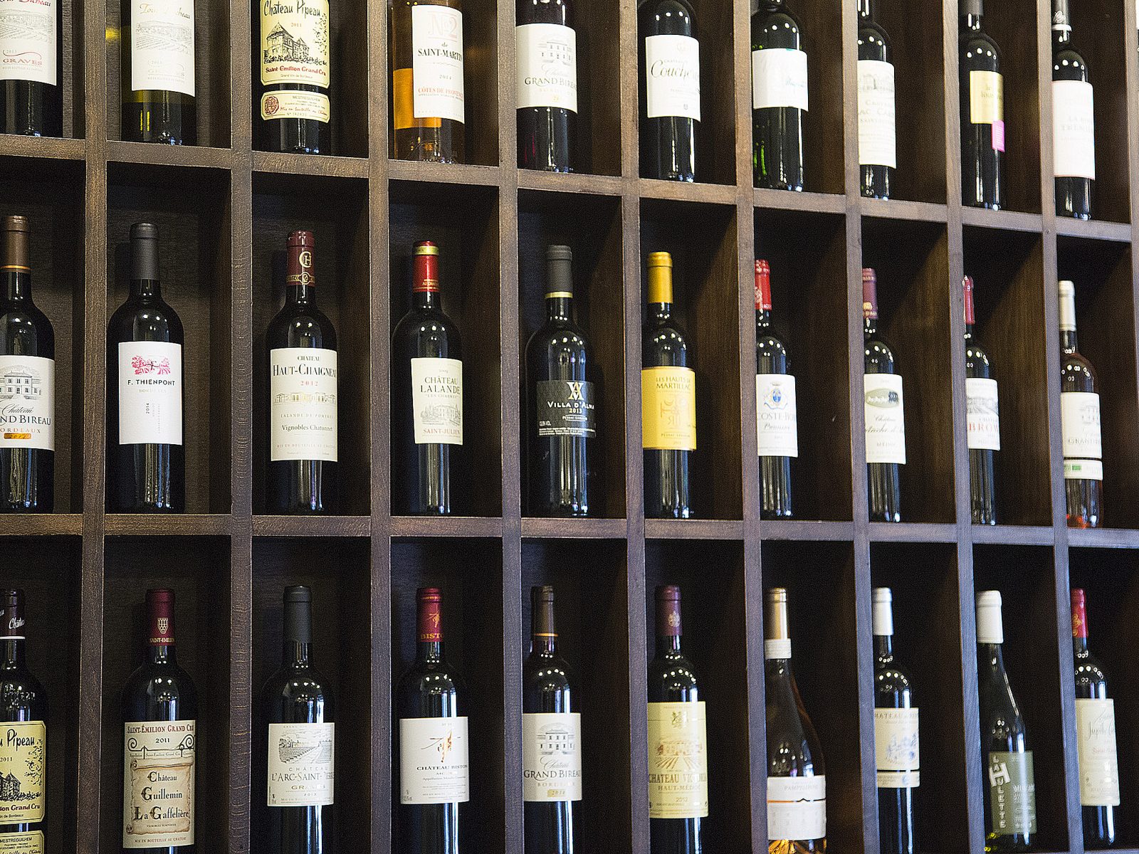 Une sélection de vin